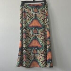 O-Mighty mushroom tie-dye midi skirt